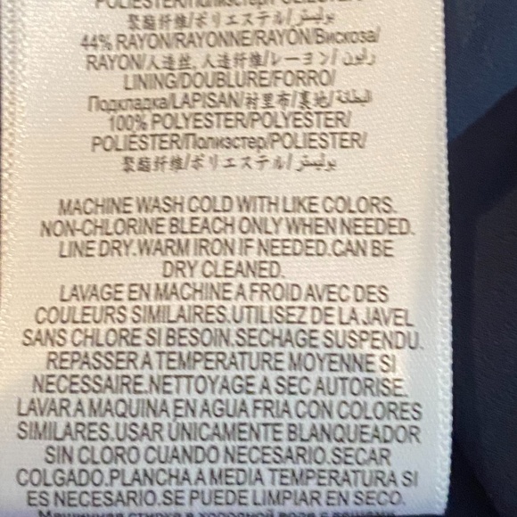 BCBGMaxAzria Cruz Blouson Sateen Navy Blue Bomber Style Jacket size S NWT - Picture 8 of 9